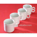 11 oz ceramic mugs with special shape and handle FOR PROMOTION